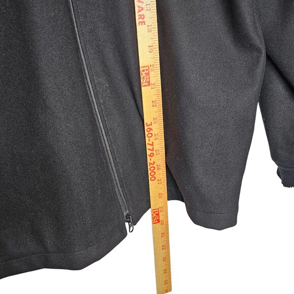 Pendleton Mens Black Wool Military-Inspired Jacket‎ Full Zip Button Epaulettes S - Picture 7 of 9